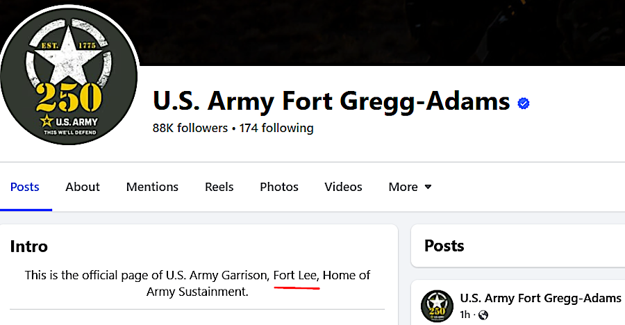 updating the social media sites of military bases renamed in 2025 occurred in stages