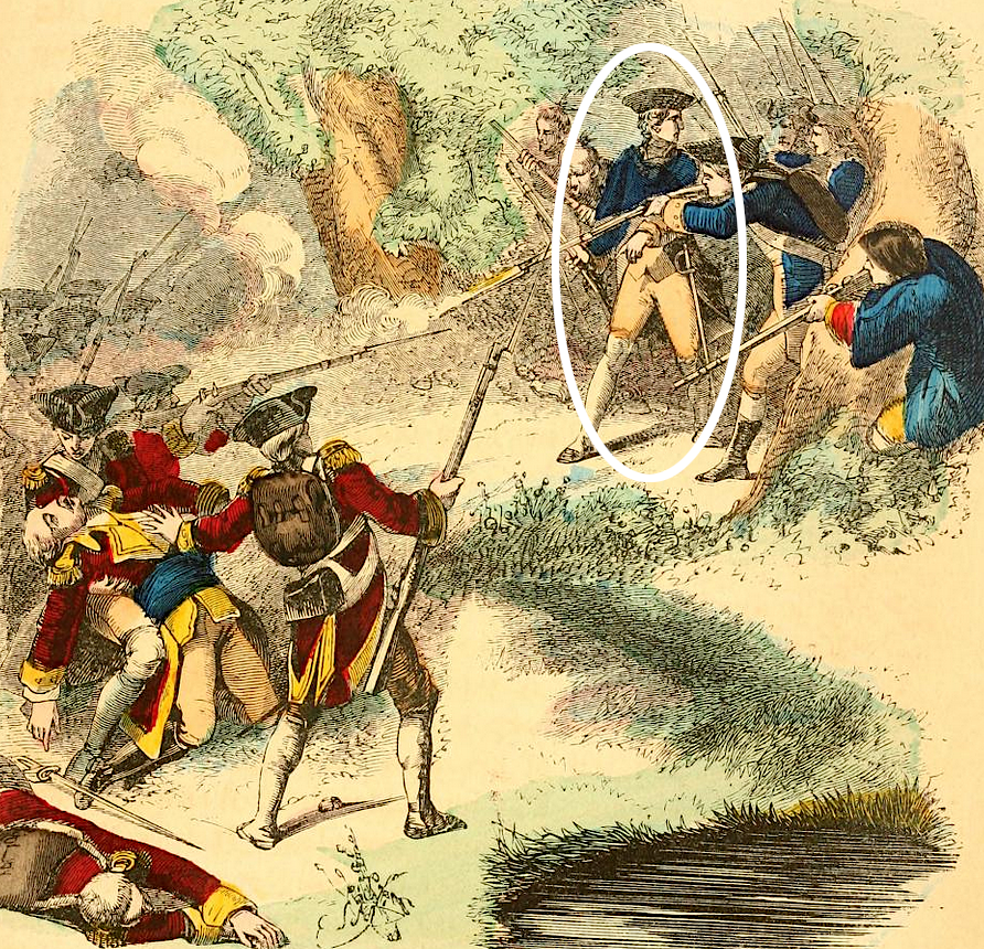 22-year old George Washington may have been a bystander, or he may have fired the first shot at Jumonville Glen