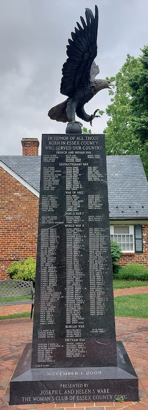 war memorial next to the Essex County courthouse