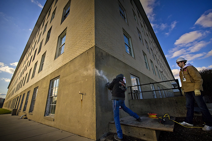 the cornerstone of the Navy Annex was removed and total demolition begun in 2012