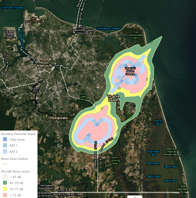 Air Installation Compatible Use Zone (AICUZ) at Naval Air Station Oceana
