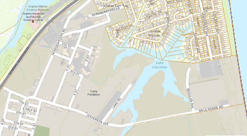 Croatan Landing is now developed on the north edge of Camp Pendleton