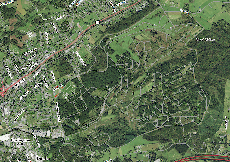 2,840 acres of the former 4,000 acres in the New River Unit remain part of the Radford Army Ammunition Plant