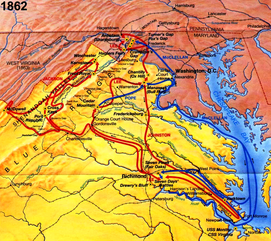 after General Lee fought the Seven Days battles and blocked the Union advance during the Peninsula Campaign, the Confederates seized the initiative and invaded the north - only to be stopped at Antietam