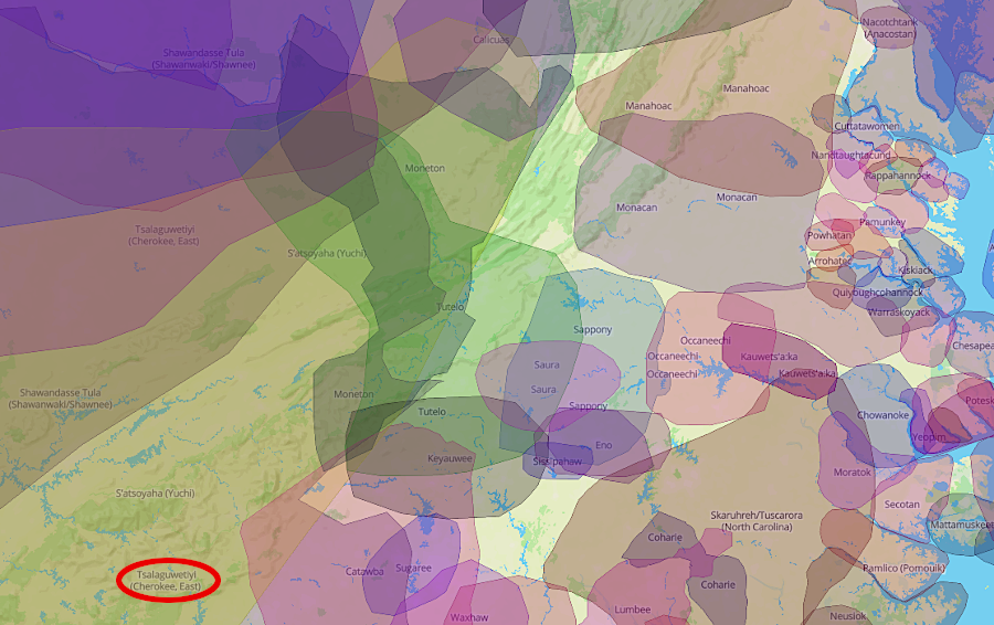 Cherokee traded with English colonists through other groups of Native Americans in the 1600's