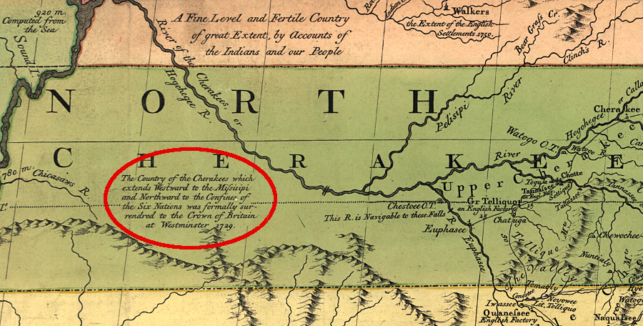 as the French and Indian War erupted, the British used treaties with the Cherokee to justify claims to the Ohio River and Mississippi River valleys
