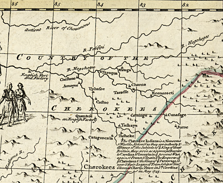 before the start of the French and Indian War, the Cherokee control of Virginia's southwestern frontier was well known
