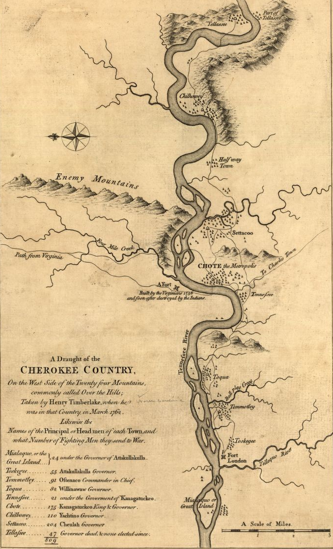 during the French and Indian War, Virginians built but did not occupy their own fort near Fort Loudoun (which was constructed by South Carolina)