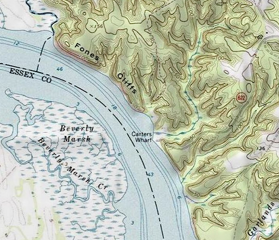 the Rappahannocks fired arrows from the shoreline opposite Fones Cliff/Pissacoack, but failed to stop the English boat from proceeding upstream