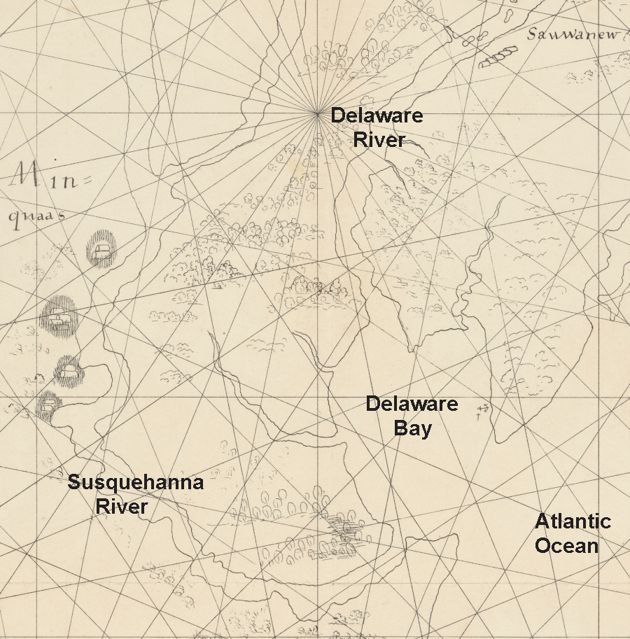 four Susquehannock (Minqua) towns on the Susquehannock River were documented by the Dutch in 1616