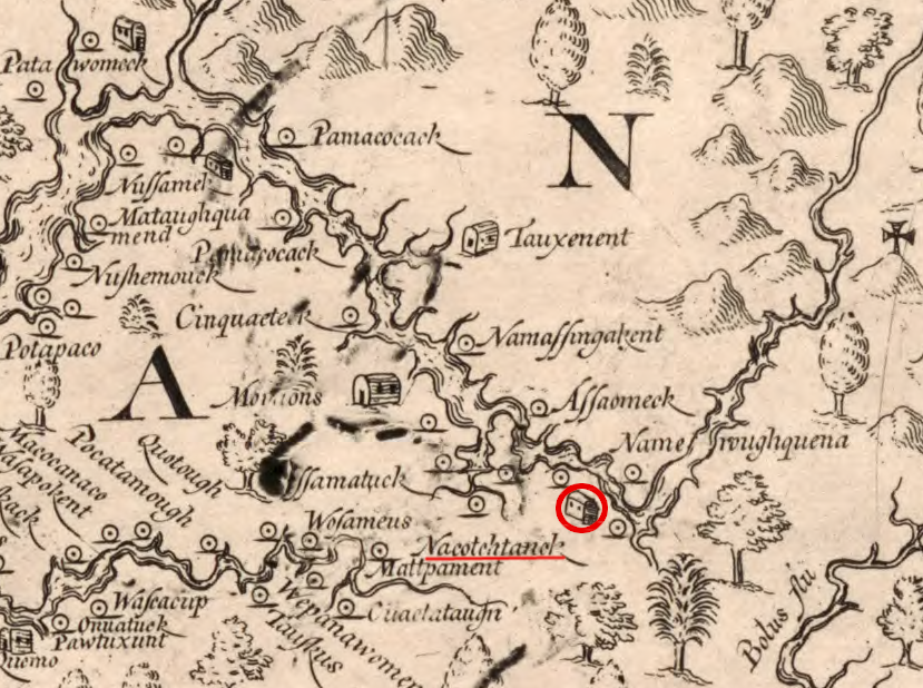 John Smith documented the chief town of the Nacotchtank near the mouth of the Anacostia River