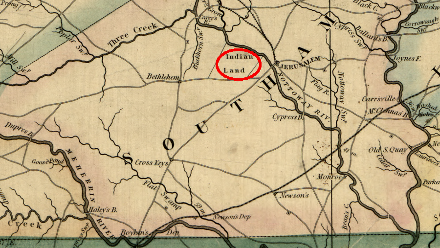 the General Assembly established the Circle and Square reservation for the Nottoway tribe, but in 1824 the state legislature authorized dissolution of the reservation though allotment and sale of individual parcels
