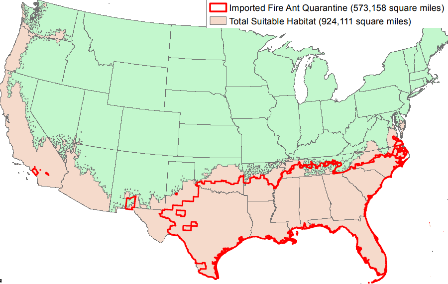 with a warmer climate, fire ants can expand further into Virginia