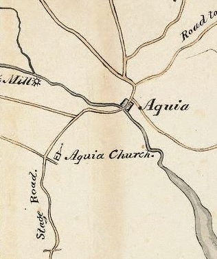 Wood-Boye nine-sheet map of Virginia, showing Stafford County (1827)