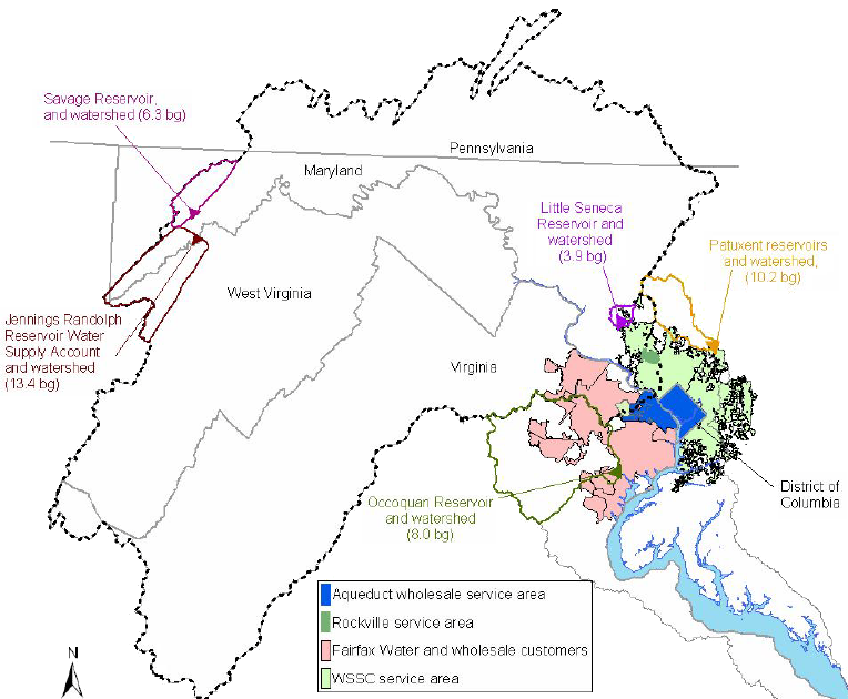reservoirs have been built in West Virginia for Washington metropolitan area water suppliers