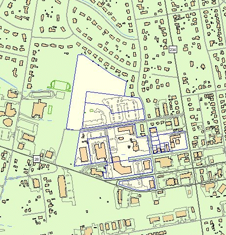 Prince William County Courthouse Complex surrounded by City of Manassas