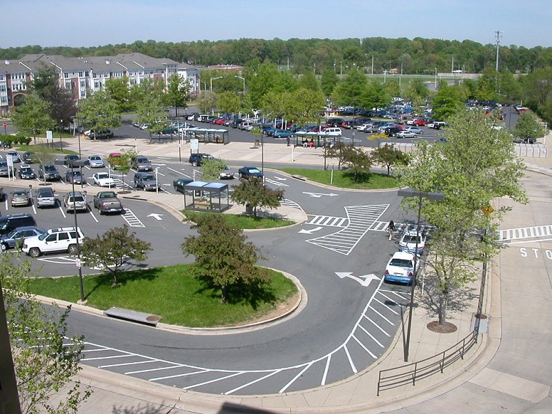 low-density townhomes and no-density parking lot at Vienna Metro (north side, away from MetroWest project)