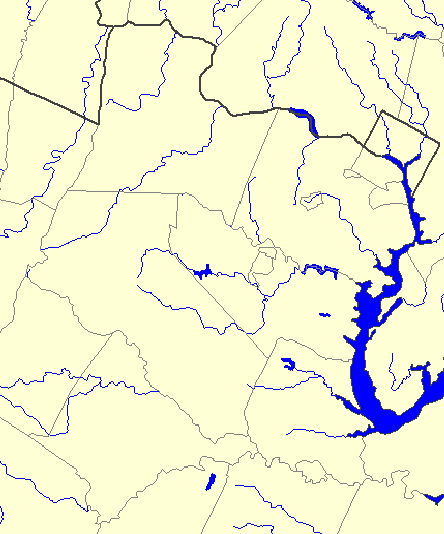 county boundaries and watershed boundaries - see any relationship?