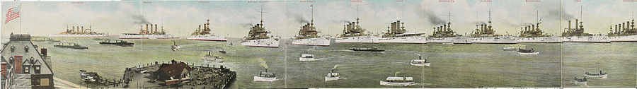 the Great White Fleet sailed around the world after the Jamestown Exposition, making clear the US was now an international seapower