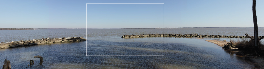 according to Dominion Power's simulation, 300' high towers across the James River would have minimal impact on the scenic view from Jamestown