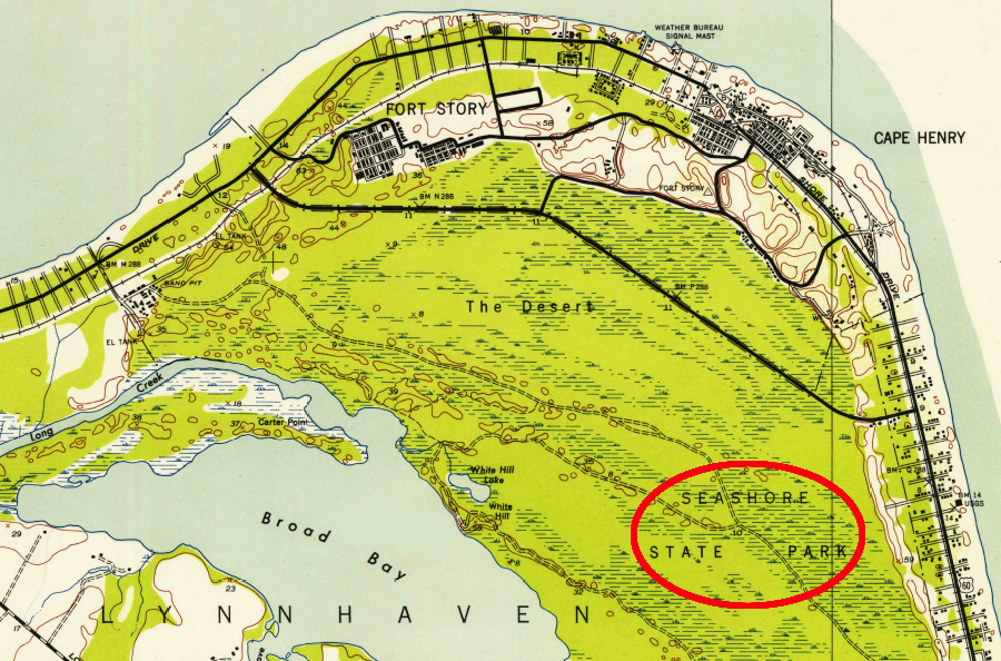 First Landing State Park was originally named Seashore State Park