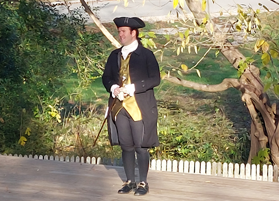 at Colonial Williamsburg, James Madison presents his interpretation of the challenges faced by the new nation in 1784