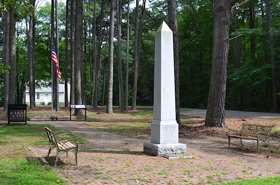 a replica of James Monroe's birthplace was dedicated in 2021