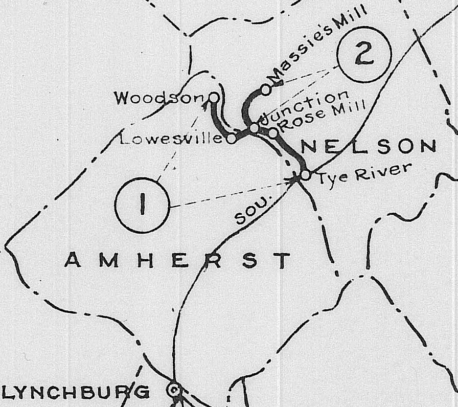 the Virginia Blue Ridge Railway connected to just the Southern Railway