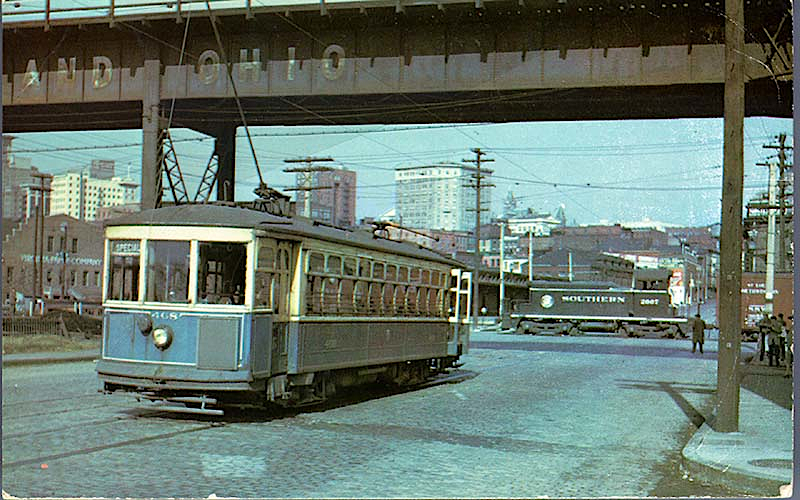 Richmond streetcar in November 1948
