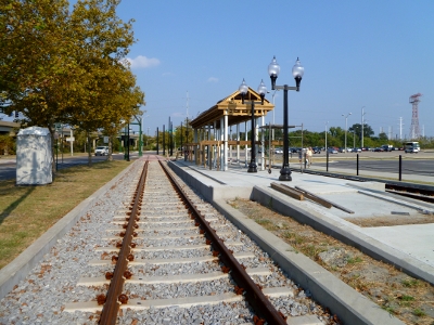 Harbor Park Tide station under construction, September 2010