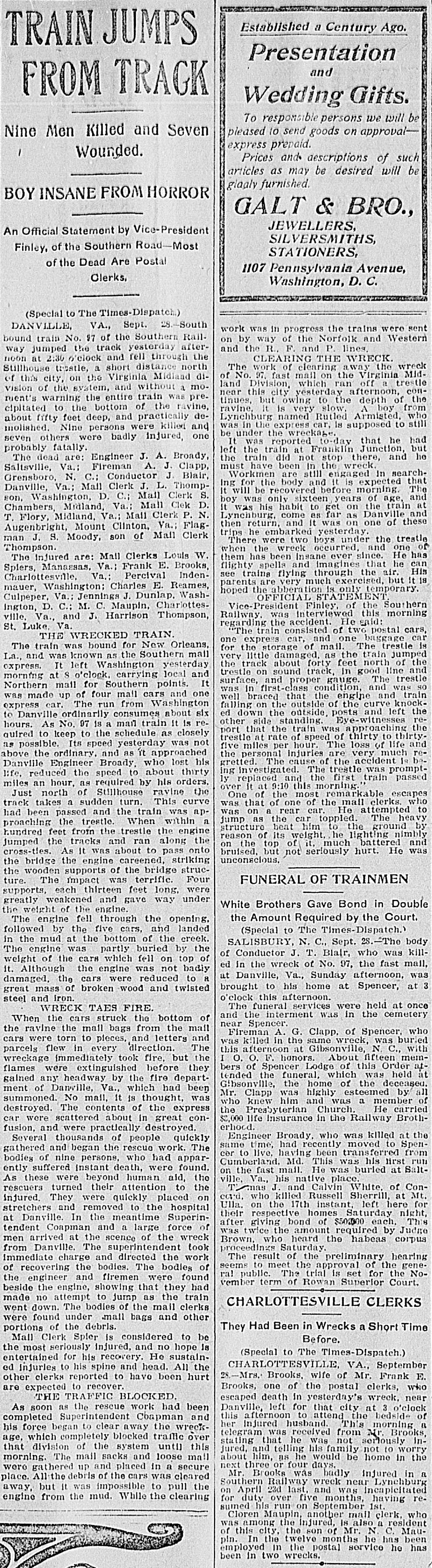 the Richmond Times-Dispatch published the story on p.7