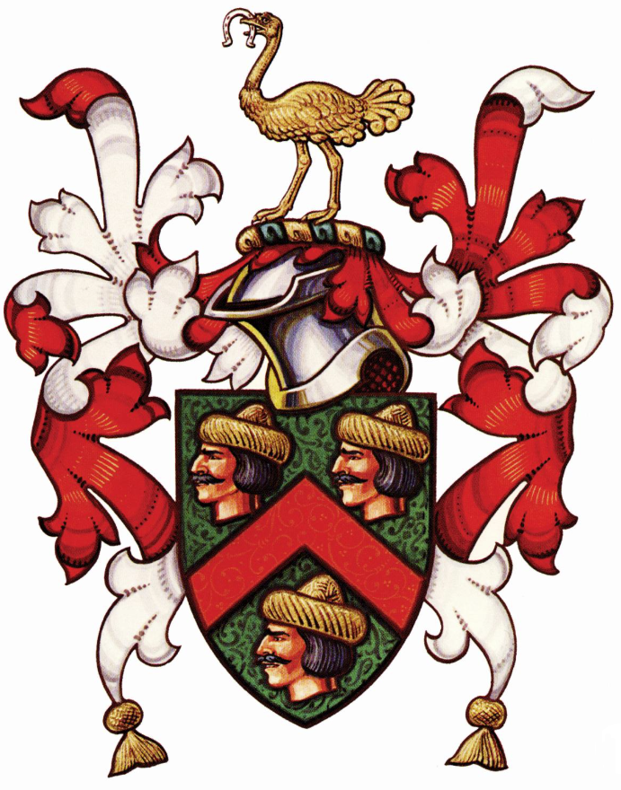 John Smith's coat of arms highlights his beheading of three Turks in one-on-one combat