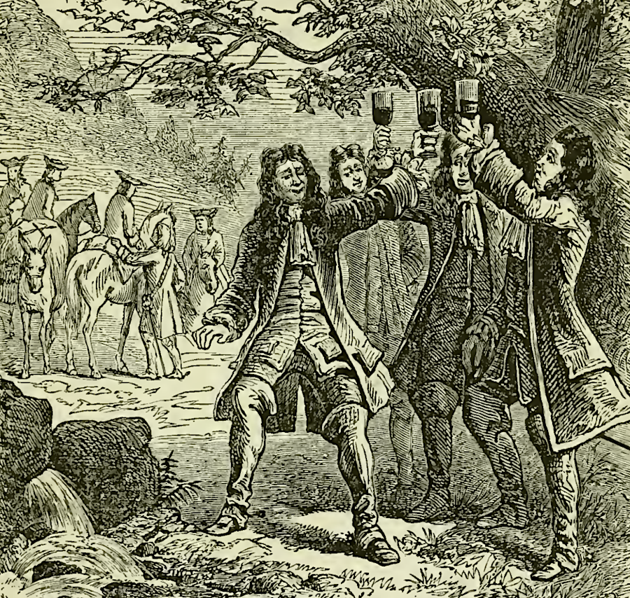 Governor Spotswood led the Knights of the Golden Horeshoe across the Blue Ridge in 1716, combining a real estate sales party with military defense planning