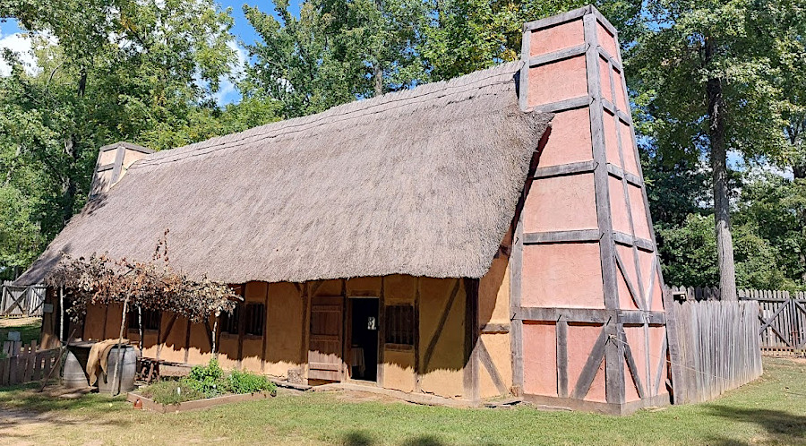 visitors at Henricus Historical Park can explore a reconstruction of Mount Malady