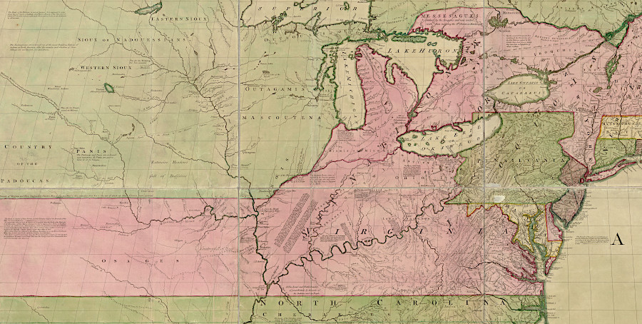 the English produced maps that designed to counter the French perspective and extend Virginia westward