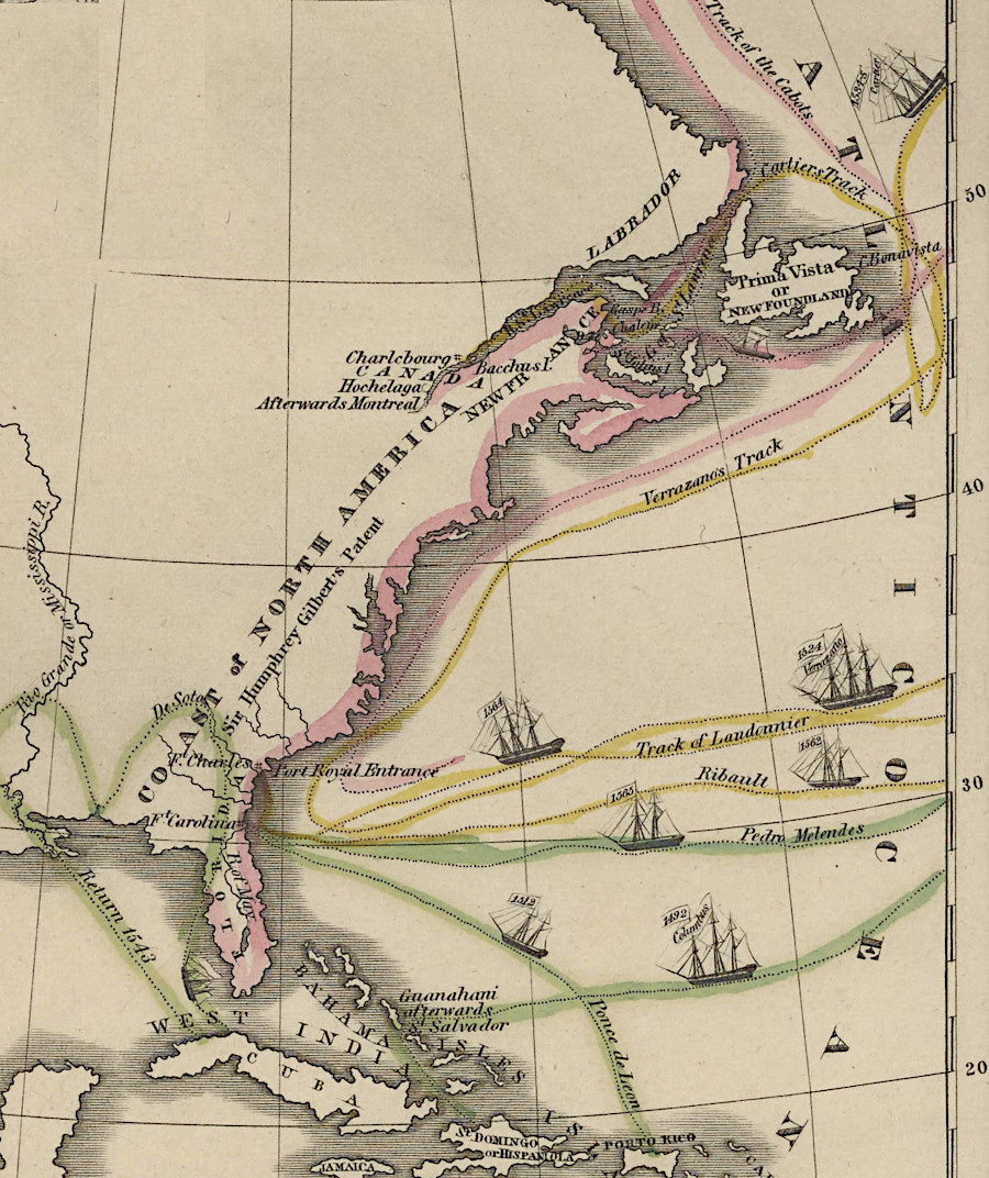 multiple European nations supported explorations of North America in the 1500's and early 1600's