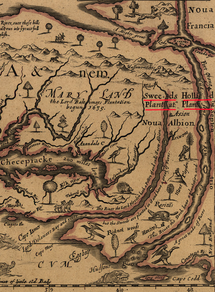 the Swedes planted a colony on the Delaware River, while the Dutch settled on the Hudson River