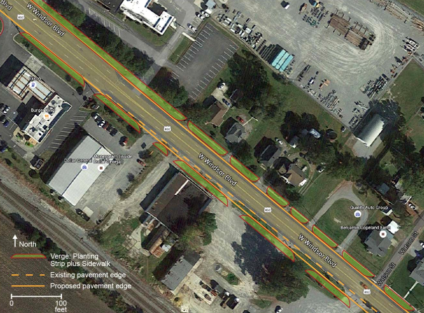 the Southern Environmental Law Center proposed expanding rather than replacing US 460, mitigating impacts but maintaining the route through Windsor