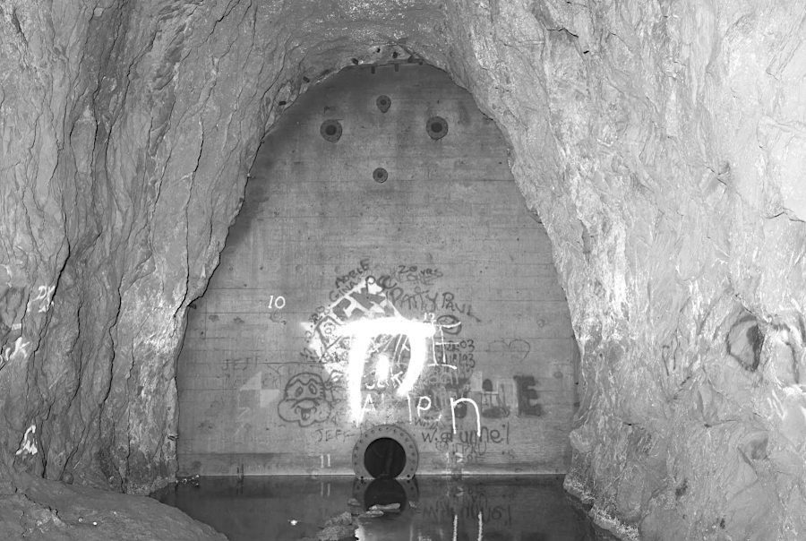 bulkheads for a failed gas storage project had to be blasted out of the historic tunnel