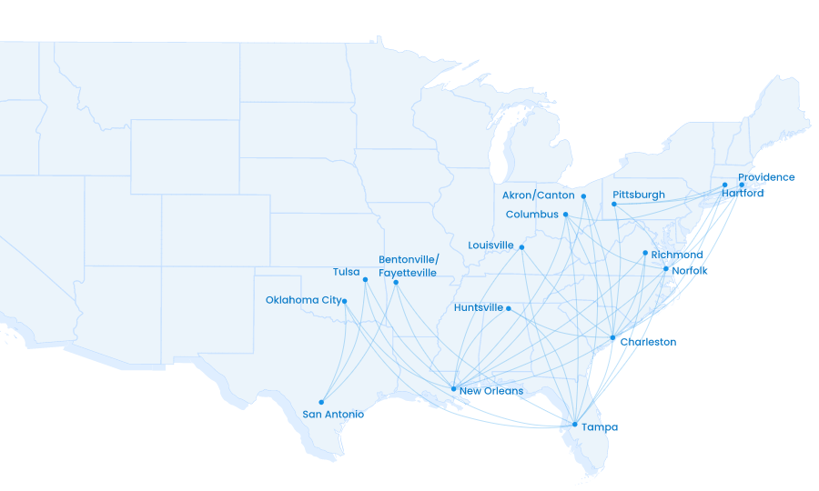 Breeze Airways announced plans to build an operations center and fly out of Norfolk (and Richmond) in 2021