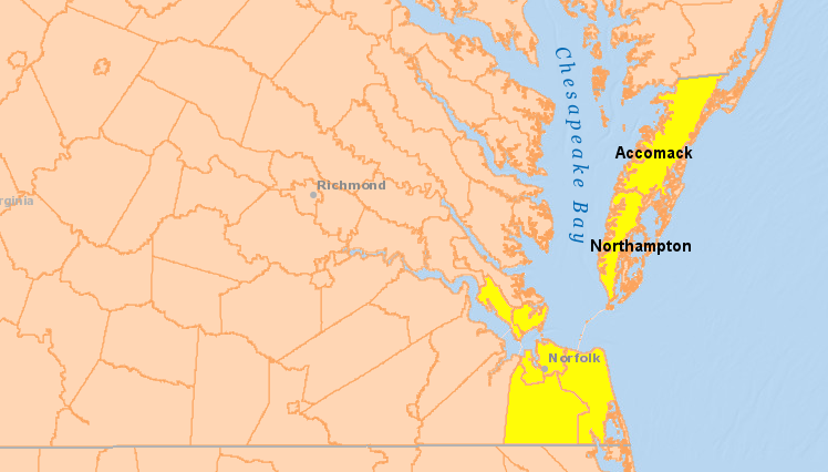 six other local jurisdictions and the state have voting members on the Chesapeake Bay Bridge and Tunnel Commission, but Accomack and Northampton counties each have two representatives