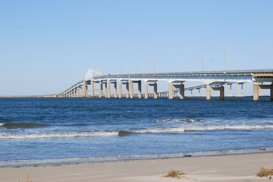 the trust design used for the North Channel bridge (northbound, on left), indicates it was constructed before the parallel southbound span