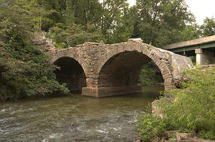 the Falling Creek bridge was damaged heavily by Hurricane Gaston in 2004