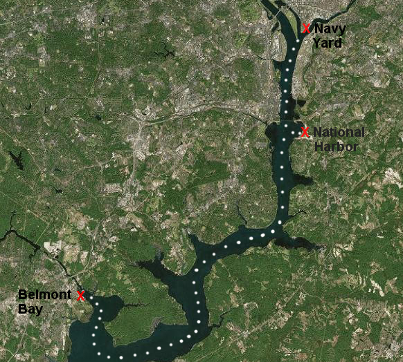 Prince William County officials have proposed a commuter ferry from Woodbridge to National Harbor and the Navy Yard