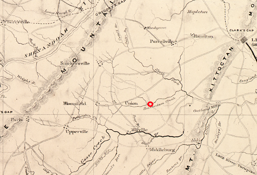 Hibbs Bridge was constructed to carry Snickers Gap Turnpike across Beaverdam Creek in 1829