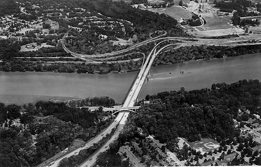 how the Three Sisters Bridge would have looked