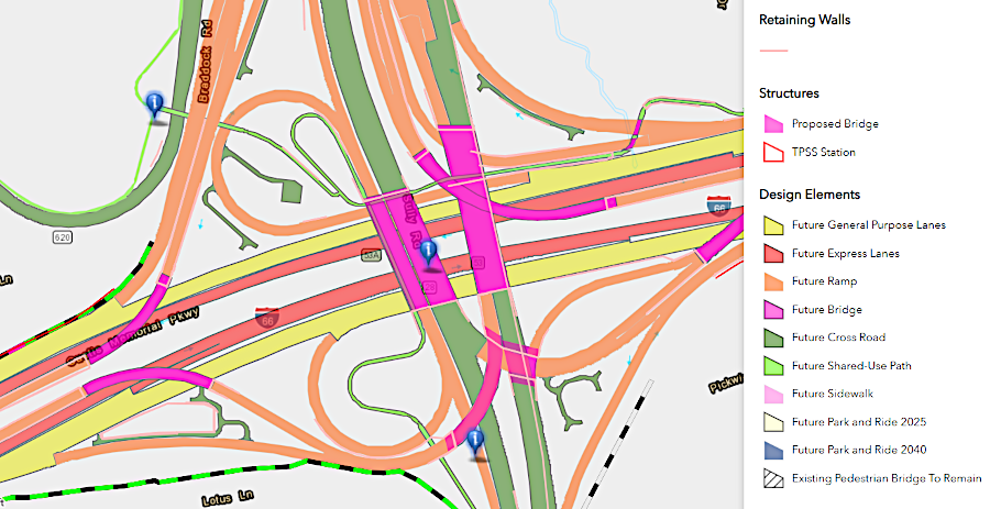a complicated new interchange was built where I-66 and Route 28 meet in Centreville
