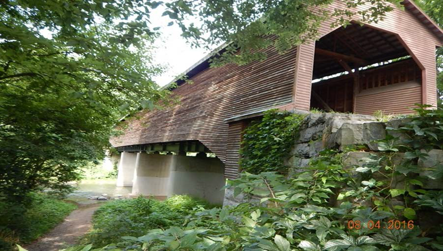 Meems Bottom Bridge was rebuilt after an arson fire in 1976