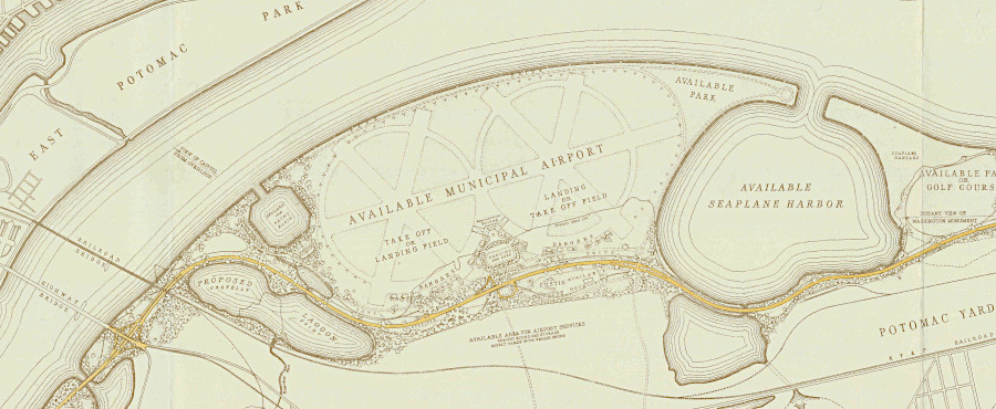 the National Park Service planned for a new airport when it designed the George Washington Memorial Parkway