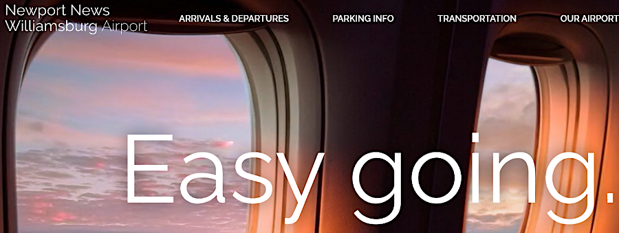 the easier drive to Newport News/Williamsburg International Airport (PHF) was the advantage highlighted in 2021